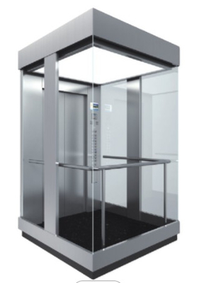 1600KG AC VVVF ลิฟต์แบบพาโนรามา