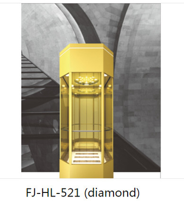 6 คน 13 ชั้น ลิฟต์ 1000KG 1.75m/s 360 Free View