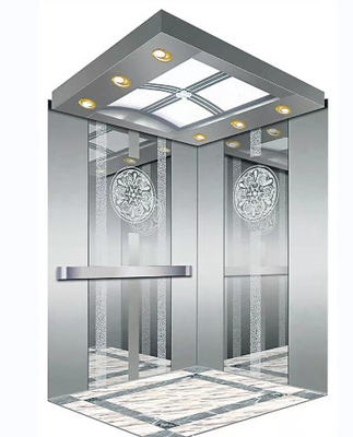 หน้าจอขนาด 7 นิ้ว MRL ลิฟต์ 4 คน 400KG MRL Traction Lift