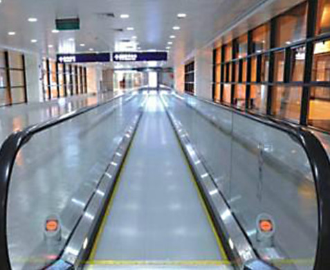 VVVF Drive Airport Moving Walkway บันไดเลื่อนผู้โดยสาร 11 องศา
