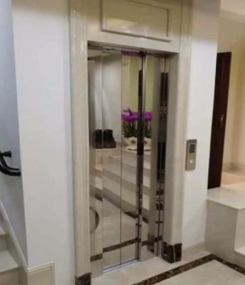 1.5m / s ลิฟต์โดยสารที่อยู่อาศัย 400KG ห้องโดยสารลิฟต์สแตนเลส