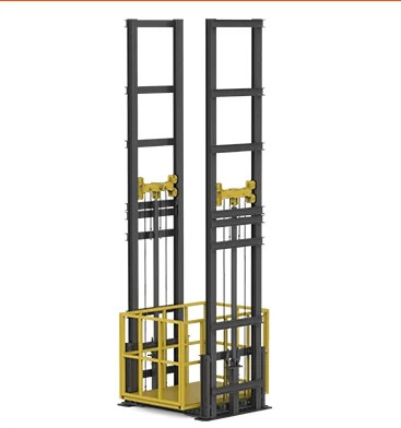 Guide Rail ประเภท Commercial Freight ลิฟต์ 6 ตัน 4m Outdoor Cargo Lift