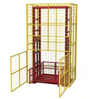 Guide Rail ประเภท Commercial Freight ลิฟต์ 6 ตัน 4m Outdoor Cargo Lift