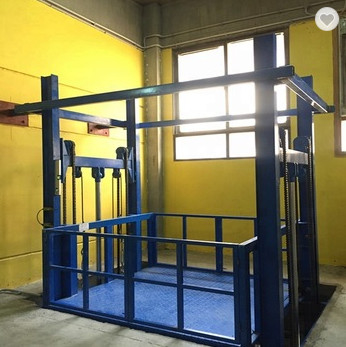 1500KG 15 Tons Cargo Elevator Ship Deck Steel ลิฟต์บรรทุกสินค้าแนวตั้ง