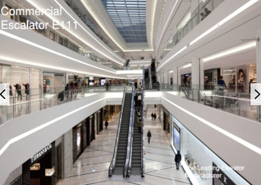 ห้างสรรพสินค้า Moving Walk บันไดเลื่อน 35 องศากระจกนิรภัย Fuji