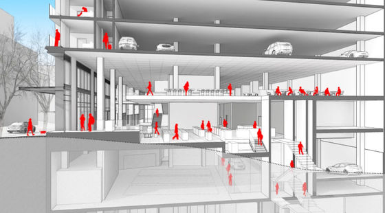 FUJI 3000KG ลิฟต์ลิฟต์รถโฟโตเซลล์เครื่องตรวจจับอินฟราเรด