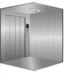 4000KG 2m / s ลิฟต์ขนส่งสินค้ากลางแจ้ง VVVF Inveter Machine Room