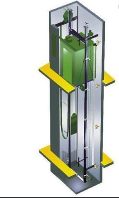 Fuji Machine Roomless Passenger Freight ลิฟต์ 6 ท่าน Fujilift